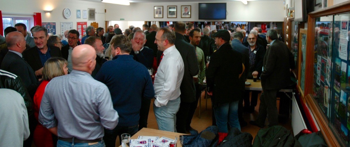Packed clubhouse for the 70th Anniversary Season Reunion