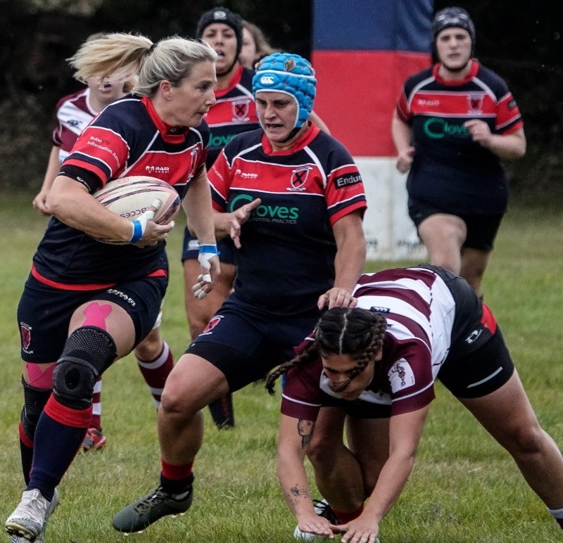 Lauren Poole and Sophie Earls (Biggleswade Ladies v Welwyn friendly)