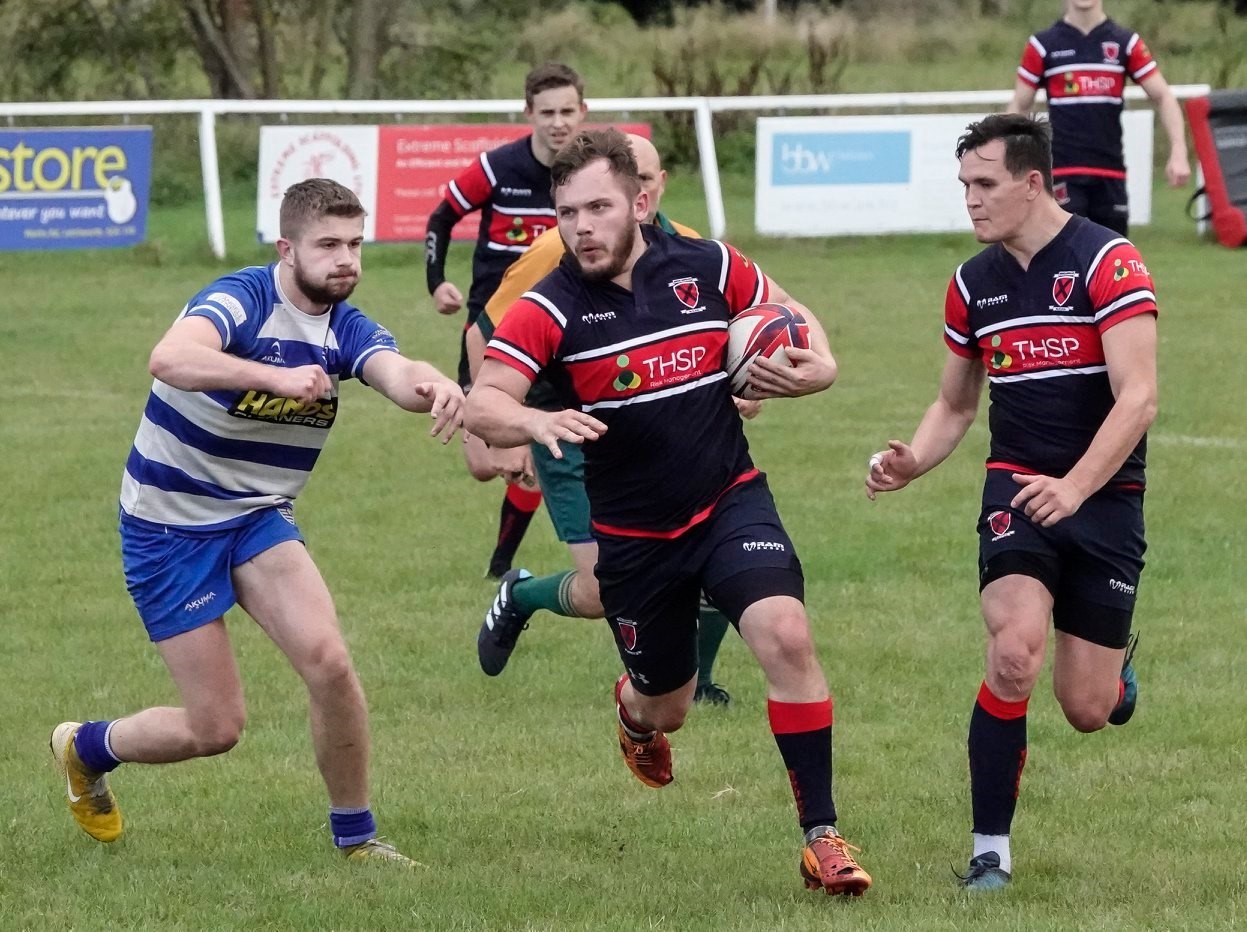 Action from Biggleswade Men's 1st team v Aylestone St James