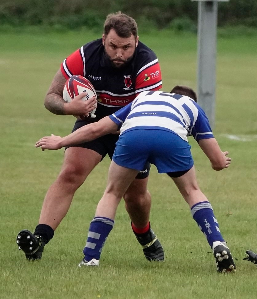 Action from Biggleswade Men's 1st team v Aylestone St James