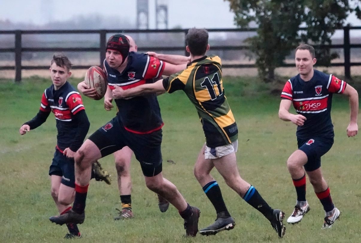 Biggleswade 1sts in action against Deepings