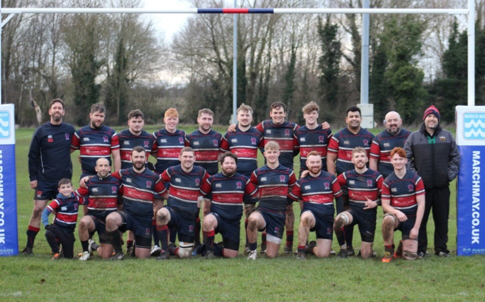 Team photo from Biggleswade Men's 1sts v Northampton BBOBs Jan 14 2023