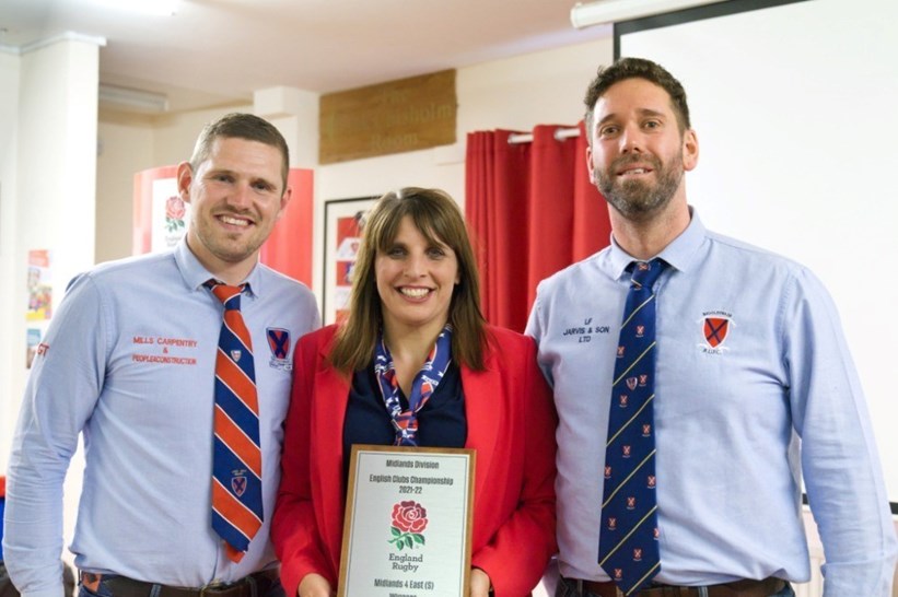 Captain Gav Taylor, Chair Teri Taylor, Head Coach Matt Skirving