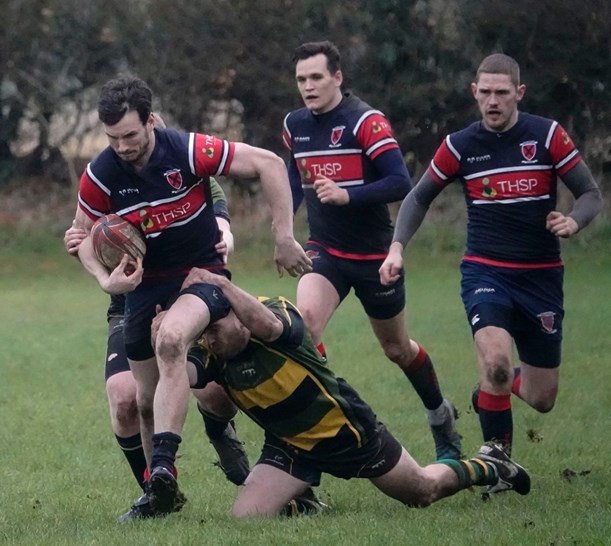 Biggleswade 1sts in action against Deepings