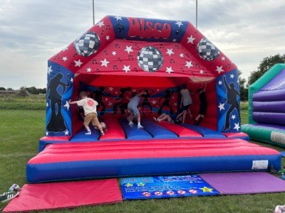 Bouncy castle at season opener 6 Sep 2025