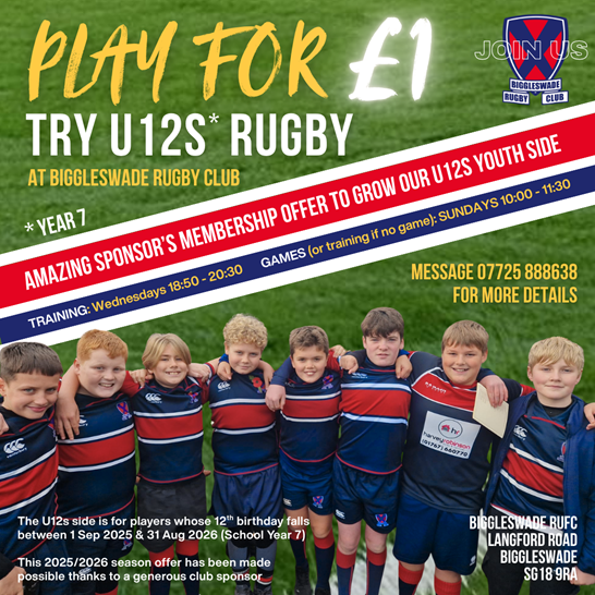 Graphic with photo of smiling U12 team