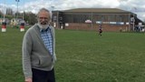 Photo of Clive Wilson running the line at Biggy