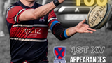 Photo of Elliot Tunstall highlighting his 150th cap for the 1st team
