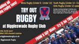 Kids Try Out Rugby Poster