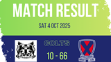 Match Result Graphic: Milton Keynes Colts 10-66 Biggleswade Colts 4/10/25