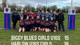 Team photo of U16s Girls v Harlow U16s Girls Jan 15